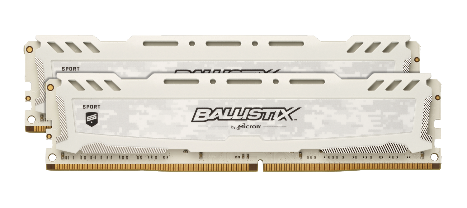 Ballistix Sport LT White 32GB Kit (2 x 16GB) DDR4-3000 UDIMM