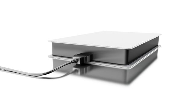 An external hard drive