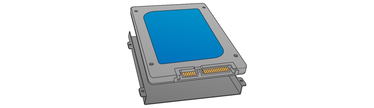 Locate the storage bay to install the solid state drive.