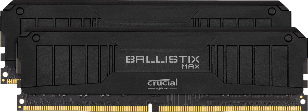Crucial Ballistix MAX - Kit 32Go (2x16Go) DDR4-4400 Mémoire gamer pour PC de bureau (Noir)- view 1