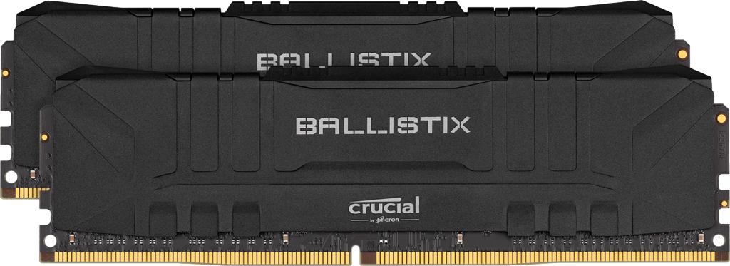 Crucial Ballistix - Kit 32Go (2x16Go) DDR4-3200 Mémoire gamer pour PC de bureau (Noir)- view 1