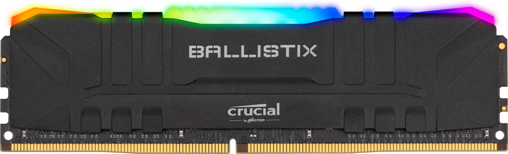 Crucial Ballistix RGB 16GB DDR4-3200 Desktop Gaming Memory (Black)- view 1
