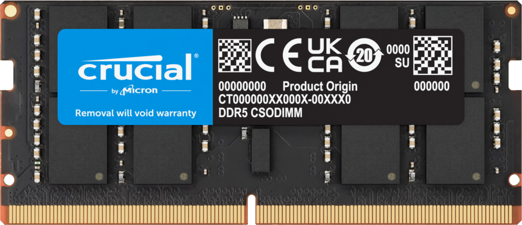 Crucial 16GB DDR5-6400 CSODIMM- view 1