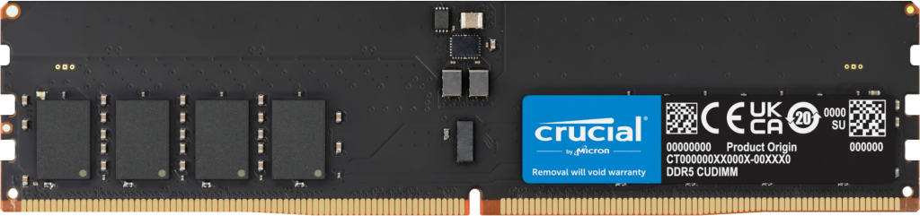 Crucial 32GB DDR5-6400 CUDIMM | CT32G64C52CU5 | Crucial.com