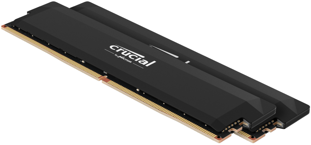 Crucial Pro Overclocking 32GB Kit (16GBx2) DDR5-6000 UDIMM Black |  CP2K16G60C36U5B | Crucial.com