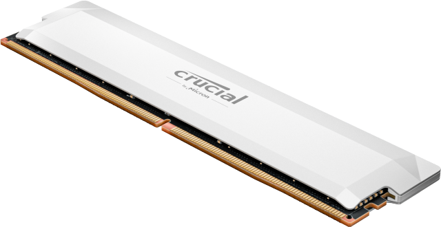 Crucial Pro DDR5-6000 16GB UDIMM: OC Gaming Memory White