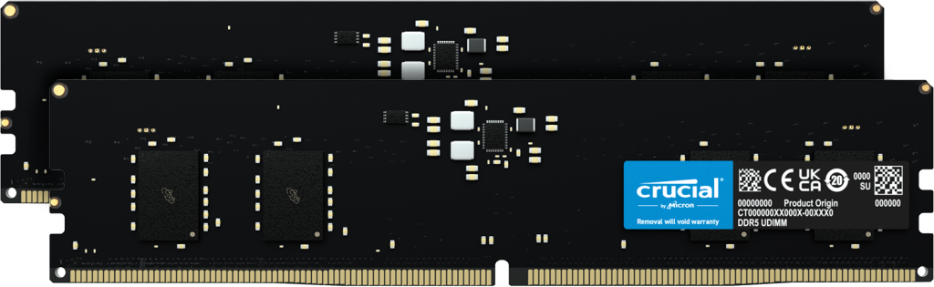 Crucial 16GB Kit (2 x 8GB) DDR5-4800 UDIMM | CT2K8G48C40U5 | Crucial.com