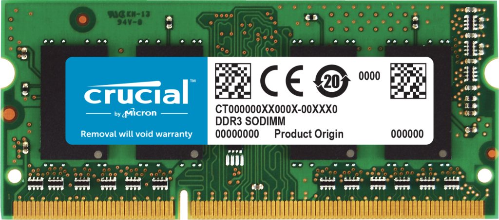 Crucial 8GB DDR3L-1600 SODIMM- view 1