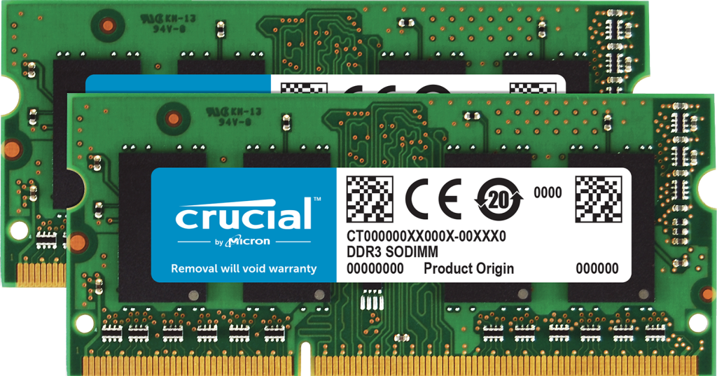 Crucial 16GB Kit (2 x 8GB) DDR3L-1600 SODIMM- view 1