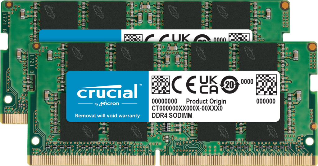 Crucial 32GB Kit (2x16GB) DDR4-2400 SODIMM- view 1