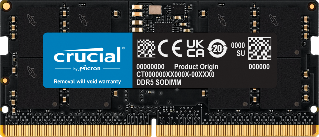 Crucial 16GB DDR5-4800 SODIMM | CT16G48C40S5 | Crucial.com