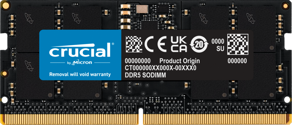 Crucial 16GB DDR5-4800 SODIMM | CT16G48C40S5