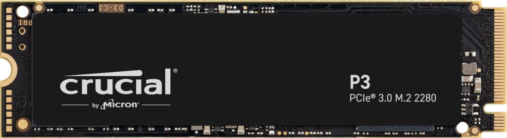 Crucial P3 500GB PCIe M.2 2280 SSD- view 1