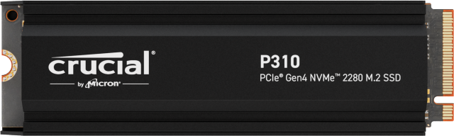 Crucial P310 4TB PCIe Gen4 NVMe 2280 M.2 SSD with heatsink