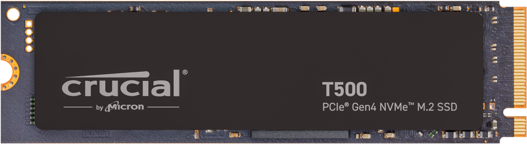 Crucial T500 2TB PCIe Gen4 NVMe M.2 SSD- view 1