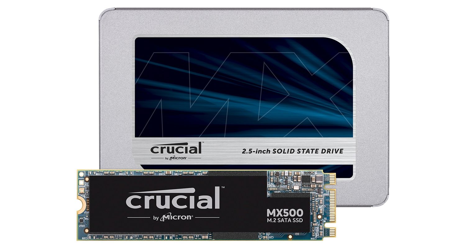 Crucial solid state drives.