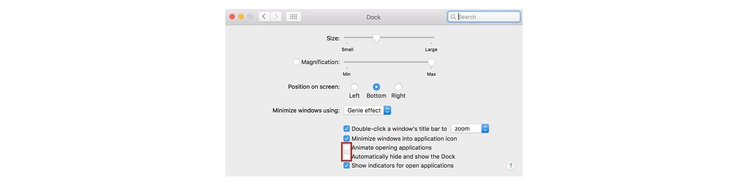 Mac 的 Dock 彈出式視窗畫面截圖,協助您管理您的 app